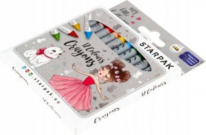 Starpak Kredki świecowe woskowe 12 szt balerina 2