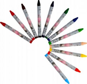 Starpak Kredki świecowe woskowe 12 szt balerina 6