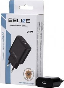 Ładowarka Beline Ładowarka sieciowa 25W GaN USB-C PD 3.0 bez kabla, czarna 1