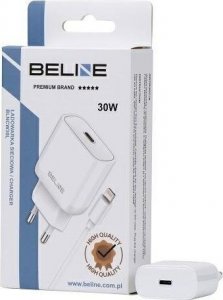 Ładowarka Beline Ładowarka sieciowa 30W GaN USB-C + kabel lightning, biała 1