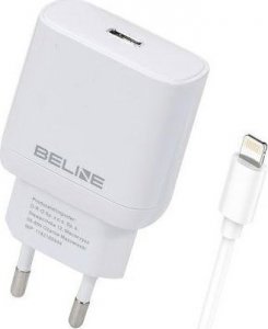Ładowarka Beline Ładowarka sieciowa 30W GaN USB-C + kabel lightning, biała 3