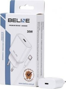 Ładowarka Beline Ładowarka sieciowa 30W GaN USB-C + kabel USB-C, biały 1