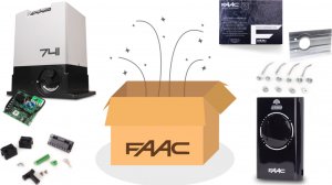 Faac Zestaw Delta 3 - FAAC 741 do 900kg bram przesuwnych 2