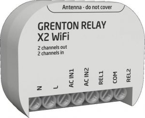 Grenton GRENTON - RELAY X2 WiFi, FLUSH 1