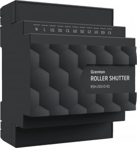 Grenton Roller Shutter x3, Moduł sterowania roletami do montażu na szynie DIN (RSH-203-D-01) 1