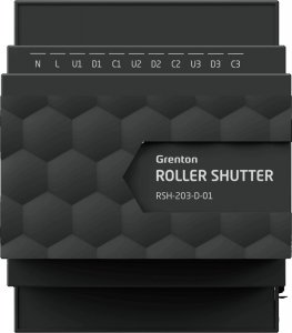 Grenton Roller Shutter x3, Moduł sterowania roletami do montażu na szynie DIN (RSH-203-D-01) 2