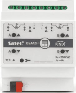 Satel SATEL KNX 2-kanałowy aktor żaluzjowy 230V AC KNX-BSA12H 1