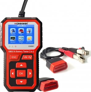 Konnwei Miernik diagnostyczny, skaner OBD2, tester baterii Konnwei KW681 4