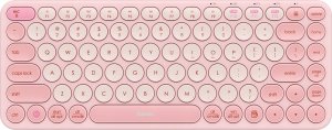 Klawiatura Baseus Baseus K01A bezprzewodowa klawiatura różowa 5