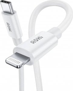 Kabel USB AOHI USB-C - Lightning Biały (AOC-L003) 1