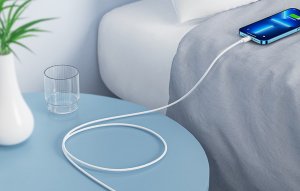 Kabel USB AOHI USB-C - Lightning Biały (AOC-L003) 2