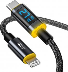 Kabel USB AOHI USB-C - Lightning Czarny (AOC-L009) 1