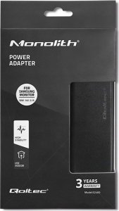 Qoltec Zasilacz sieciowy do monitora Samsung 30W | 14V | 2.1A | 6.5*4.4 | + kabel zasilajšcy 2