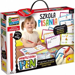 Lisciani Zestaw edukacyjny Montessori Pen Szkoła pisania z 18 tabliczkami 1