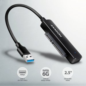 Adapter USB Axagon ADSA-FP2A Adapter USB-A 5Gbps SATA 6G 2.5' HDD/SSD FASTPort2 2
