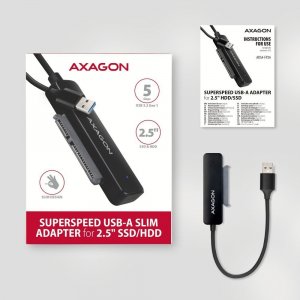 Adapter USB Axagon ADSA-FP2A Adapter USB-A 5Gbps SATA 6G 2.5' HDD/SSD FASTPort2 6