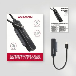 Adapter USB Axagon ADSA-FP2C Adapter USB-C 5Gbps SATA 6G 2.5' HDD/SSD FASTPort2 6