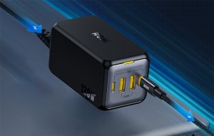 Ładowarka AOHI Ładowarka sieciowa AOHI AOC-C006 120W, 2x USB-C, 2x USB-A (czarna) 5