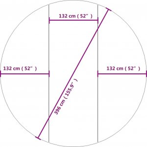 vidaXL vidaXL Mata pod basen, jasnoszara, 396 cm, geowłóknina poliestrowa 7