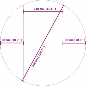 vidaXL vidaXL Mata pod basen, jasnoszara, 306 cm, geowłóknina poliestrowa 7