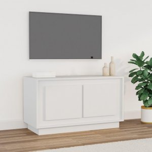 vidaXL vidaXL Szafka pod TV, biała, 80x35x45 cm, materiał drewnopochodny 1