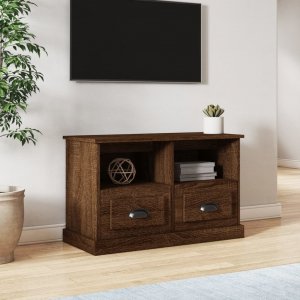 vidaXL vidaXL Szafka pod TV, brązowy dąb, 80x35x50cm, materiał drewnopochodny 1