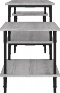 vidaXL vidaXL Szafka pod TV, szary dąb sonoma, 117x35x52 cm 5