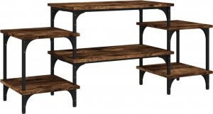 vidaXL Szafka pod TV, przydymiony dąb, 117x35x52 cm 2