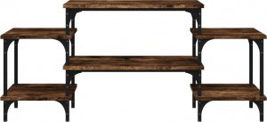 vidaXL Szafka pod TV, przydymiony dąb, 117x35x52 cm 5