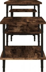 vidaXL Szafka pod TV, przydymiony dąb, 117x35x52 cm 6