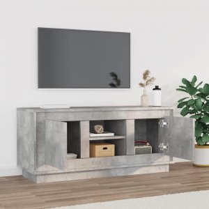 vidaXL Szafka pod TV, szarość betonu, 102x35x45 cm 3