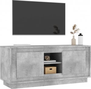 vidaXL Szafka pod TV, szarość betonu, 102x35x45 cm 4