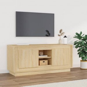 vidaXL vidaXL Szafka pod TV, dąb sonoma, 102x35x45 cm materiał drewnopochodny 1