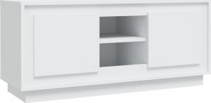 vidaXL vidaXL Szafka pod TV, biała, 102x35x45 cm, materiał drewnopochodny 2