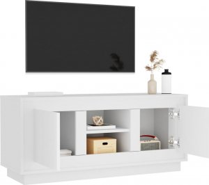 vidaXL vidaXL Szafka pod TV, biała, 102x35x45 cm, materiał drewnopochodny 5