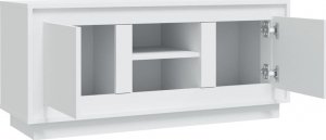 vidaXL vidaXL Szafka pod TV, biała, 102x35x45 cm, materiał drewnopochodny 7
