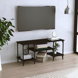 vidaXL vidaXL Szafka pod TV, czarna, 102x35x45,5 cm, materiał drewnopochodny 1