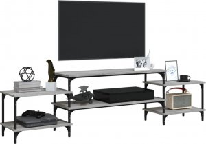 vidaXL vidaXL Szafka pod TV, szary dąb sonoma, 197x35x52 cm 4