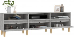 vidaXL Szafka pod TV, szarość betonu, 150x30x44,5 cm 5