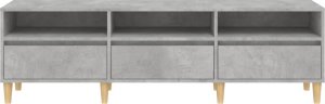 vidaXL Szafka pod TV, szarość betonu, 150x30x44,5 cm 6