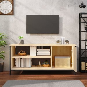vidaXL Szafka pod TV, dąb sonoma, 100x40x45 cm 3