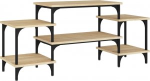 vidaXL vidaXL Szafka pod TV, dąb sonoma, 117x35x52cm, materiał drewnopochodny 2
