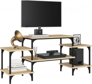 vidaXL vidaXL Szafka pod TV, dąb sonoma, 117x35x52cm, materiał drewnopochodny 4