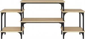 vidaXL vidaXL Szafka pod TV, dąb sonoma, 117x35x52cm, materiał drewnopochodny 5