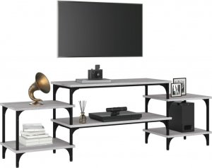 vidaXL vidaXL Szafka pod TV, szary dąb sonoma, 157x35x52 cm 4