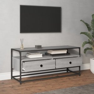 vidaXL vidaXL Szafka pod TV, szary dąb sonoma, 100x35x45 cm 3