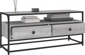 vidaXL vidaXL Szafka pod TV, szary dąb sonoma, 100x35x45 cm 4