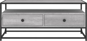 vidaXL vidaXL Szafka pod TV, szary dąb sonoma, 100x35x45 cm 6
