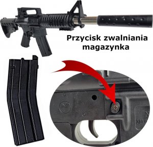 tomdorix M16 Karabin Amerykański Na Kulki Snajperka ASG Laser Granat 3