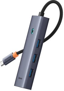 HUB USB Baseus Hub 4w1 Baseus UltraJoy USB-C do USB 3.0 (szary) 2